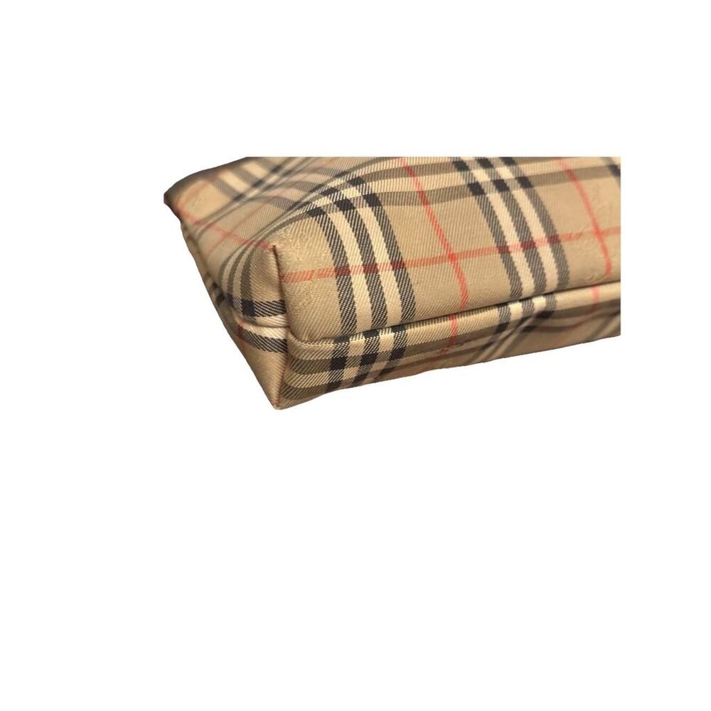 BURBERRY’s Nova Check Beige Canvas Pouch Clutch Vintage - Picture 7 of 11